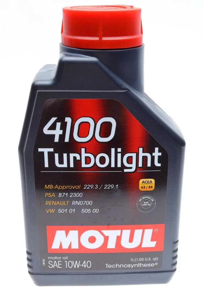 Моторна олива MOTUL 4100T-light SAE 10W40 1L